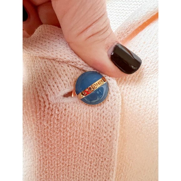 ST. JOHN COLLECTION Women's Cream/Blue Stripe 3 Piece Knit Skirt Set sz Assorted - Picture 5 of 16